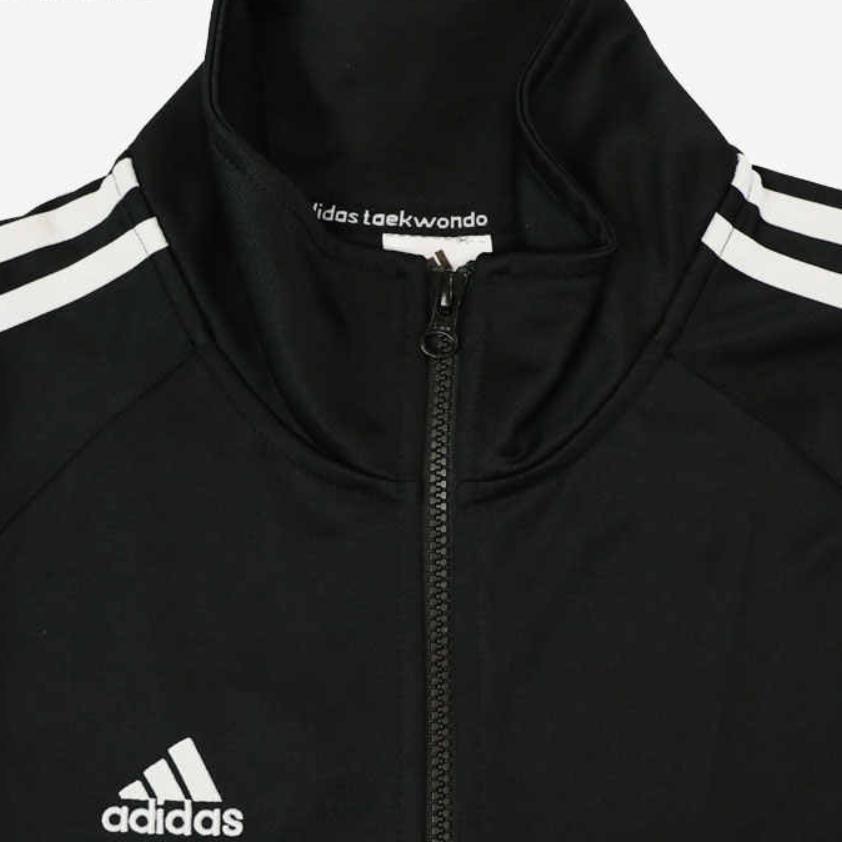 Adidas Casual Striped Jacket Unisex Jackets Black Red TR60J1-BR