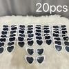 20pcs Heart-Shaped Fashion Glasses Perfect for Weddings Birthdays Honeymoon Graduation Gifts and Special Occasions