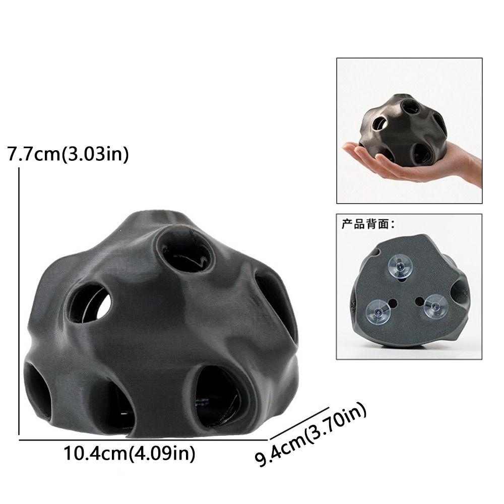 Plastic Fish Refuge Cave Porous Breeding Shelter Natural Look Aquarium Tunnel Hide Tank Decor