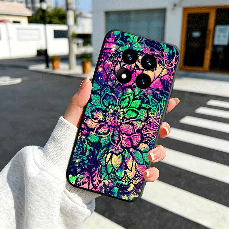 Mandala Sunflower Dreamy Style Soft Phone Case for Xiaomi Redmi Note 12 13 14 15 Pro Plus 11 12S 11S 11T 10 4G Black Cover Back