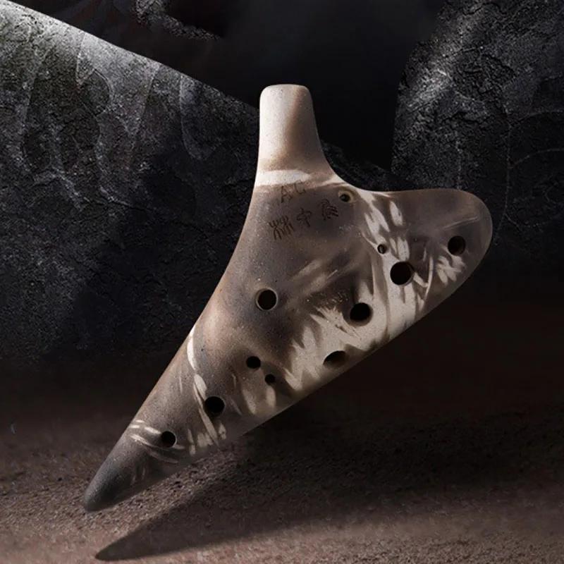 

12 отверстий окарины профессиональные AC окарины редкие музыкальные инструменты флейта с перекладиной подходит для начинающих аксессуары музыкальные инструменты