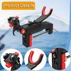 Boat Fishing Rod Holder Rack Bracket with Clamp Gifts Pole Stand Trolling