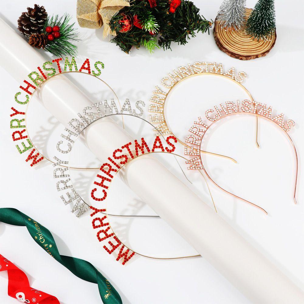 Styling Women Ladies Girls MERRY CHRISTMAS Headband Xmas Headpiece Party Tiara Hair Hoop