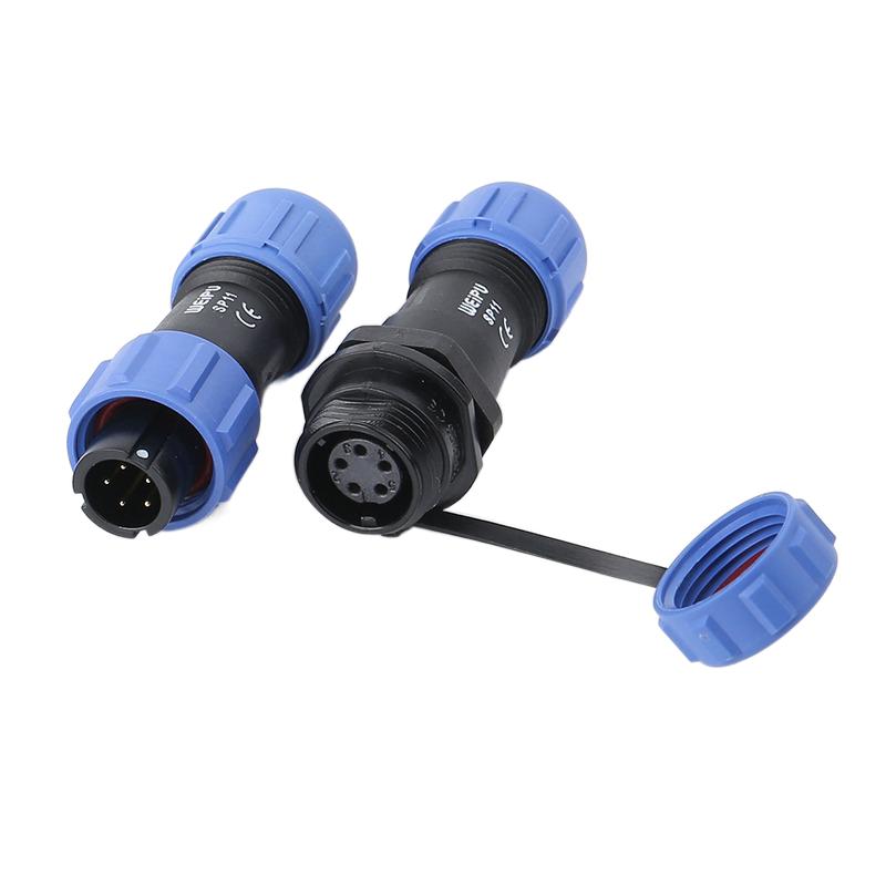 WEIPU SP11 SP1110/P SP1110/S IP68 Low Voltage 2 3 4 5 Pin Electronic Connector Waterproof DC AC Power Cable Wire Adapter LED