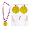 10Pcs/20Pcs Award Medals Golden Medals with Neck Ribbon, Kid Children Teens Reward Medals Winner Medals for Competitions