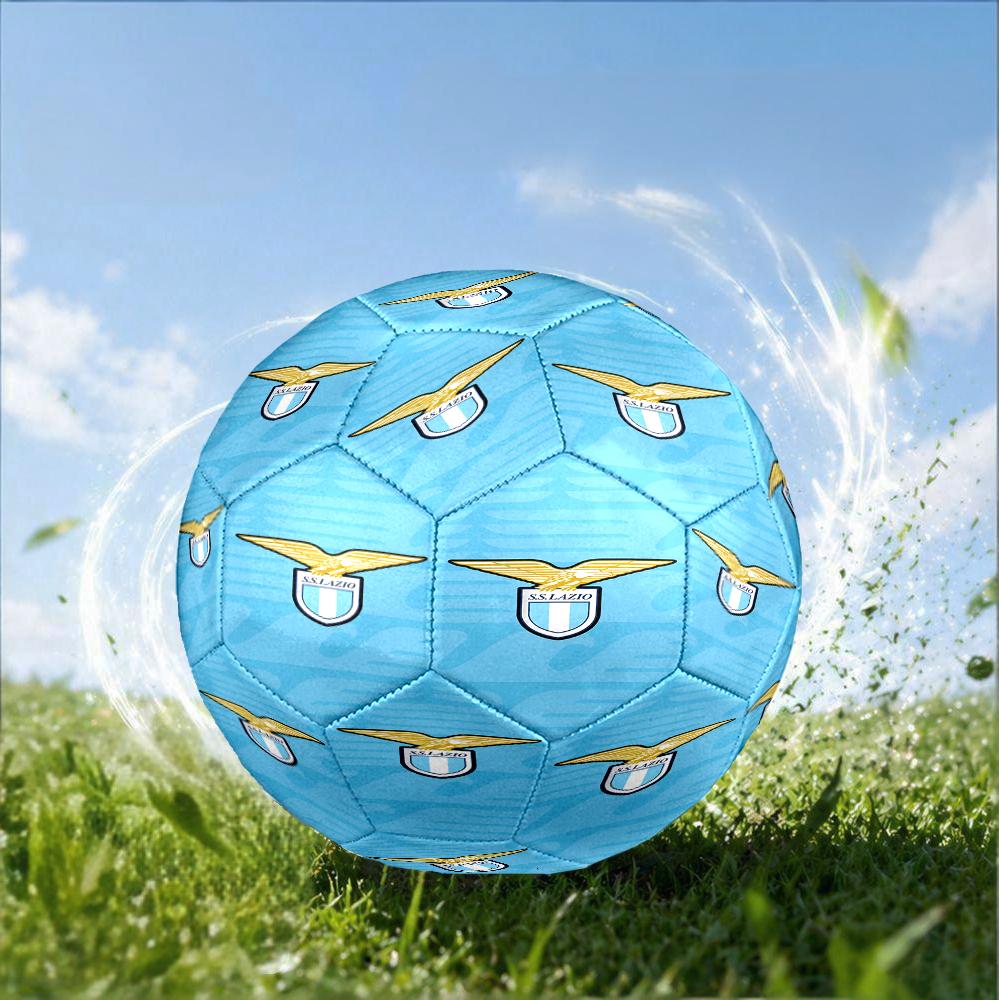 Lazio Football Club Emblem Size 5 Soccer Ball,Indoor/Outdoor Suitable for Training Matches Tournaments Practice Games Perfect Gift for Fan
