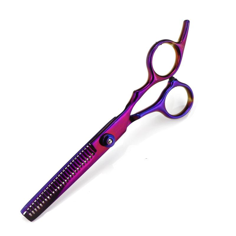 Professional Hair Cutting Scissors Set Straight Thinning Shears Salon Barber Kit Black Gold Blue Purple