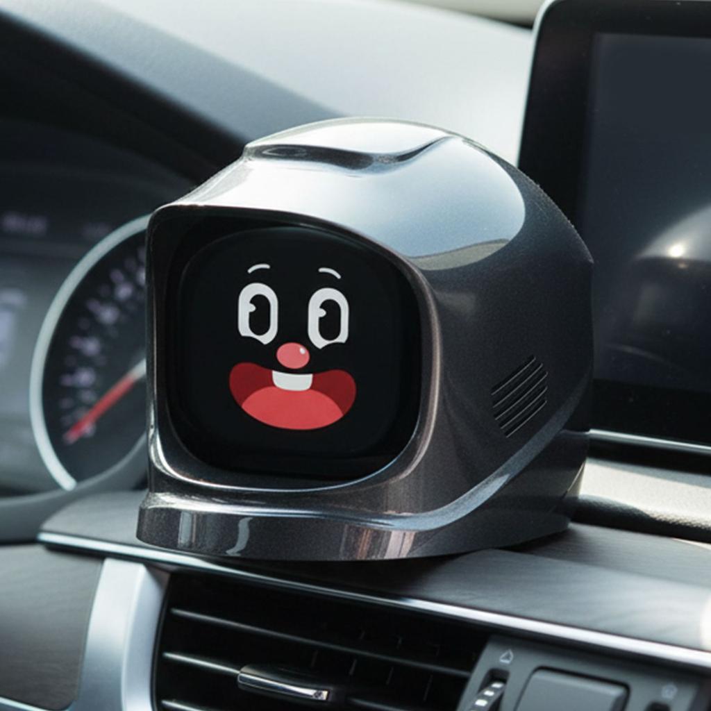 Car Dashboard Robot with Animated Expressions Intelectual Electronic Car Robots Type-C Charging for Mood Boost & Interior Style