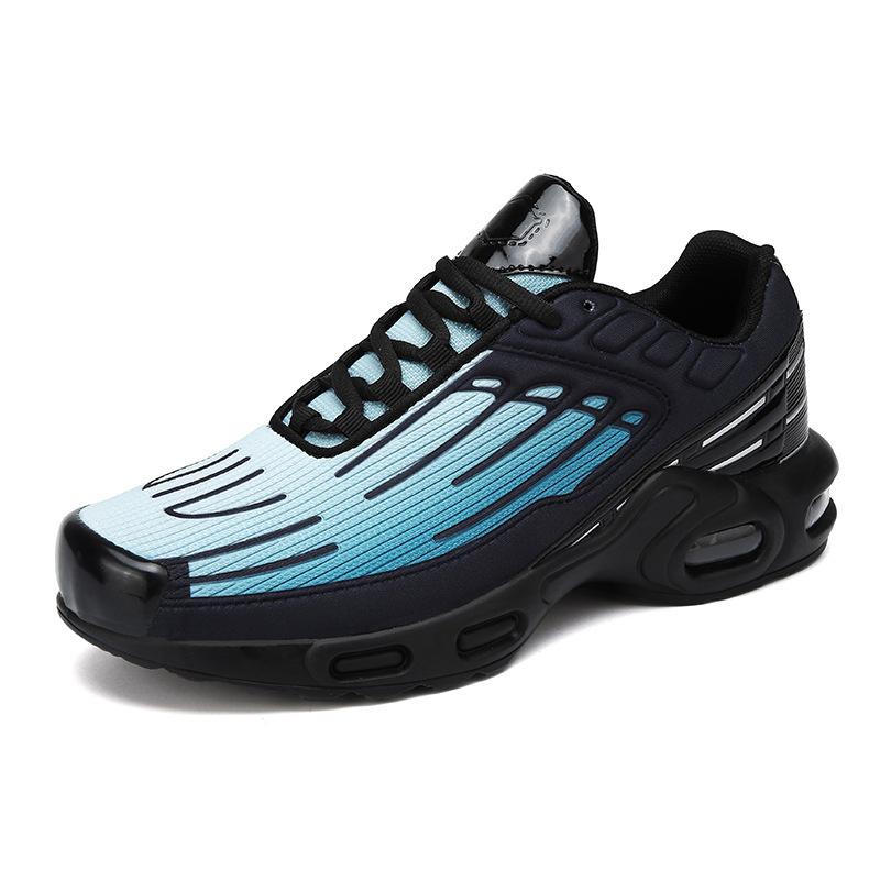 Sapatos de almofada de ar respiráveis de primavera, sapatos de corrida para casal, sapatos desportivos, sapatos casuais de malha, tamanho grande