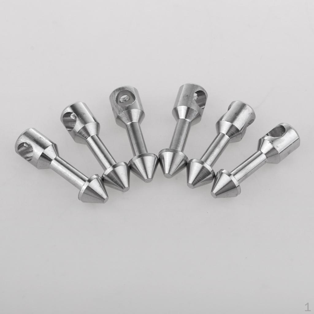 

6pcs Latex Tube Inserts Connecting Header Fishing Line Cord Connectors
