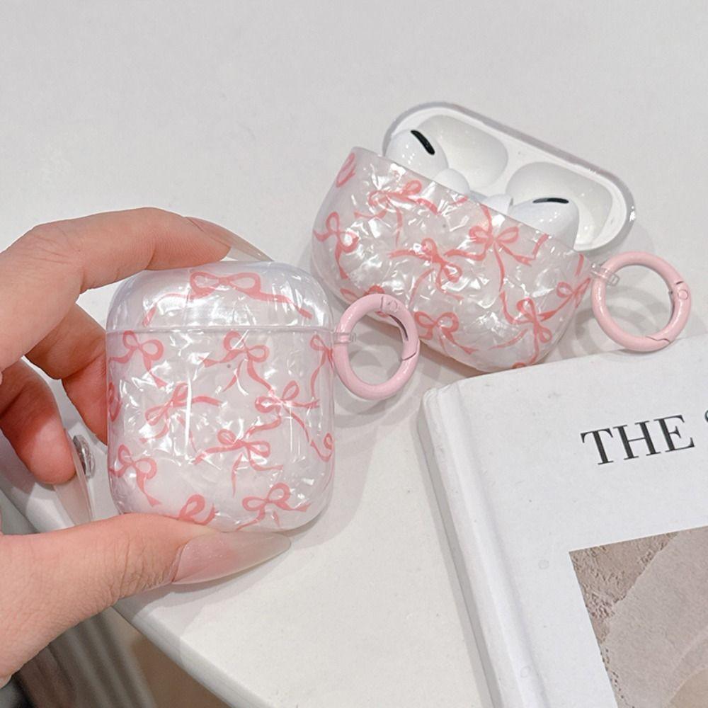 TPU Earphone Case Shell Patterned Bow Housing Shell for AirPods 1/2/3/4/Pro/Pro 2