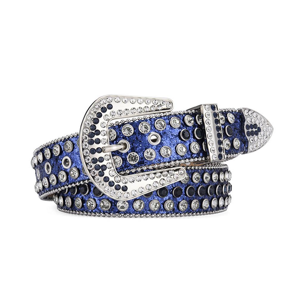 Cool Gothic Waist Chain Casual Belt Studded Waist Ceinture Glittered Belt Studded Blingbling Easy Belt