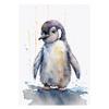 Watercolor Baby Animals Cute Warmth Prints Poster Canvas Painting Modern Wall Art Pictures Living Room Bedroom Home Decoration