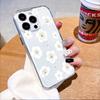 White Flowers with Dewdrops Lucency Phone Case for IPhone 14 15 16 13 12 11 17 Pro Max 12 13 Mini Soft Cover