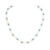 Ladies Ocean Wind Stainless Steel Ball Shell Beaded Adjustable Gold Necklace 2473