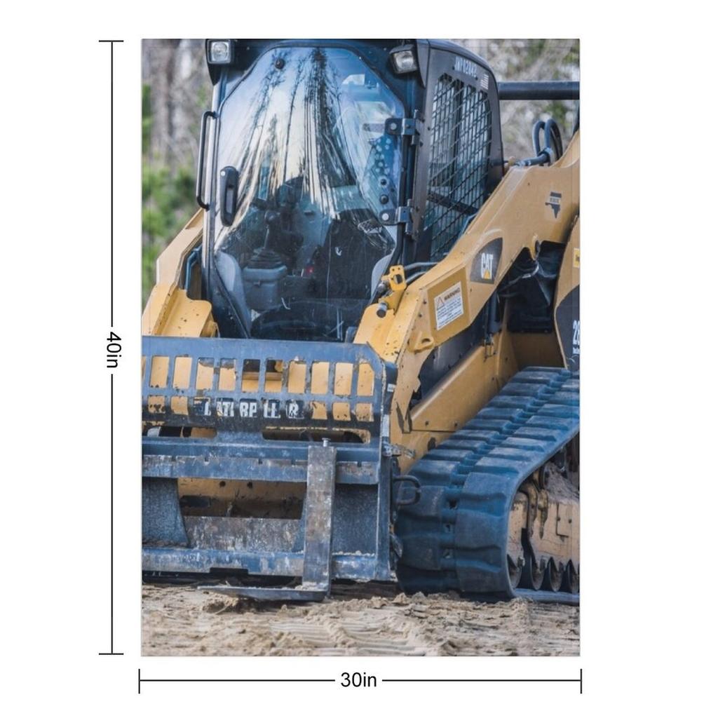 Bobcat forklift Throw Blanket Soft Big Nap Designers Hairys Blankets