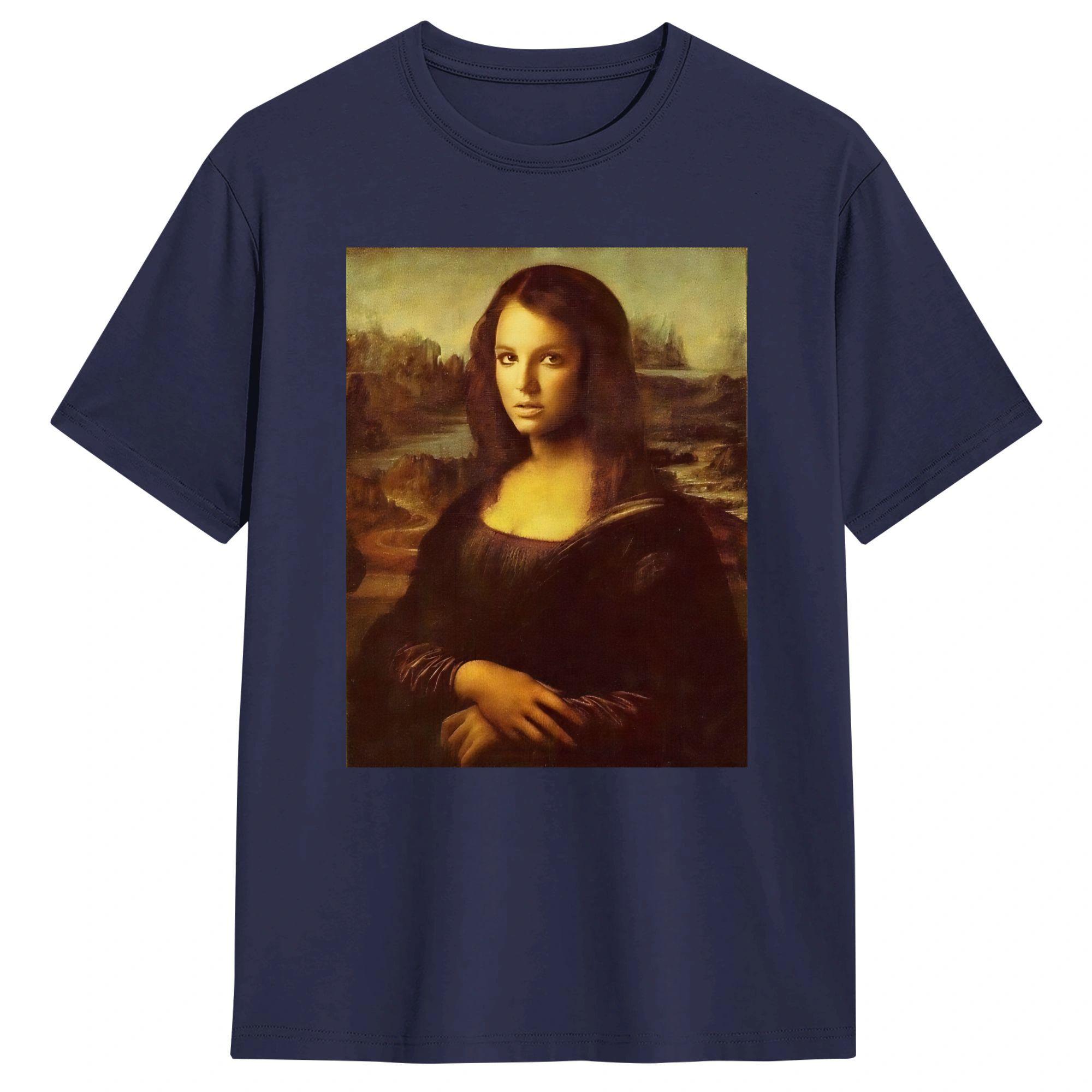 

Oversized TShirt Summer Britneys Mona Lisa Spears Fashion TShirts Cotton Tshirt for Couple Awesome Short Sleeve Clothes 4XL