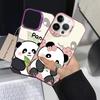 Case for iPhone 17 Pro Max 16 XR 12 13 Pro XS 14 Air 11 15 Plus Back Phone Cover Cute Cartoon Panda