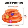 Hot Sale Cat Four Layer Turntable Toy Educational Play Track Tower Cat Teaser Toy For Indoor Cat Interactive Supply
