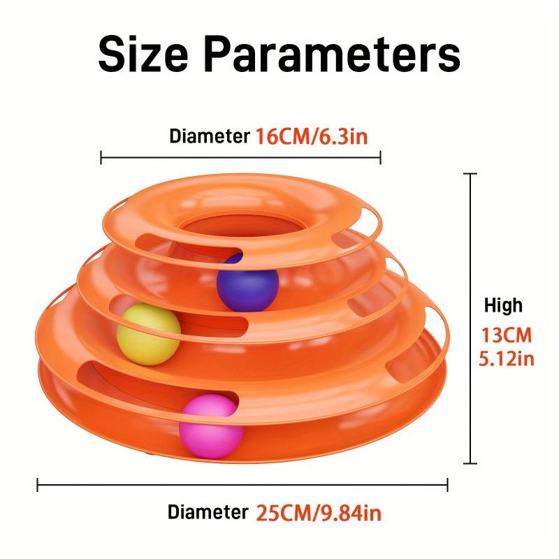 Hot Sale Cat Four Layer Turntable Toy Educational Play Track Tower Cat Teaser Toy For Indoor Cat Interactive Supply