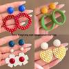 2025 New Retro Hong Kong Style Colorful Earrings: Luxury, High-End Studs, Exaggerated Fashion for Women