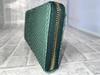 GUODI Genuine Python Leather Long Wallet with Zipper Closure and Card Case for Men and Women, TK-TT20LW1GF (Green), Wallet, Purse, Zipper Closure,