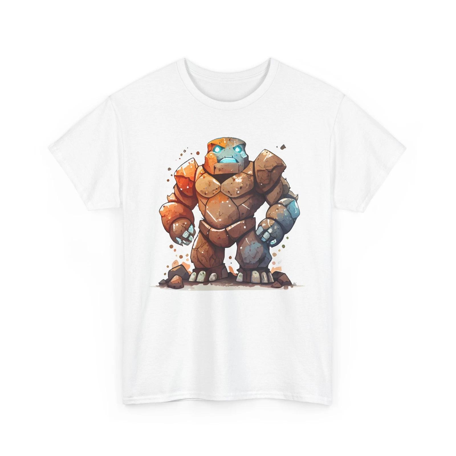 Golem made of stone Cryptozoology T-Shirt | Cryptid Tee | golem Shir XL