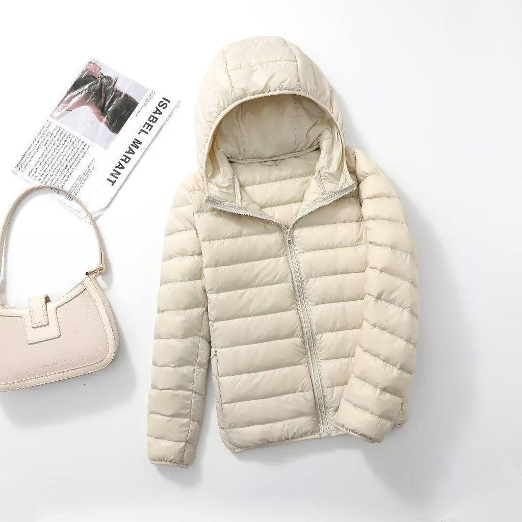 Women's Ultra-Light Plus Size Down Jacket - Short & Slim for Middle-Aged