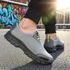 Men'S Slip On Shoes Breathable Easy To Wear Comfort Flat Shoes Mesh Fashionable Lightweight Anti Slip Hiking Shoes Sneakers Men