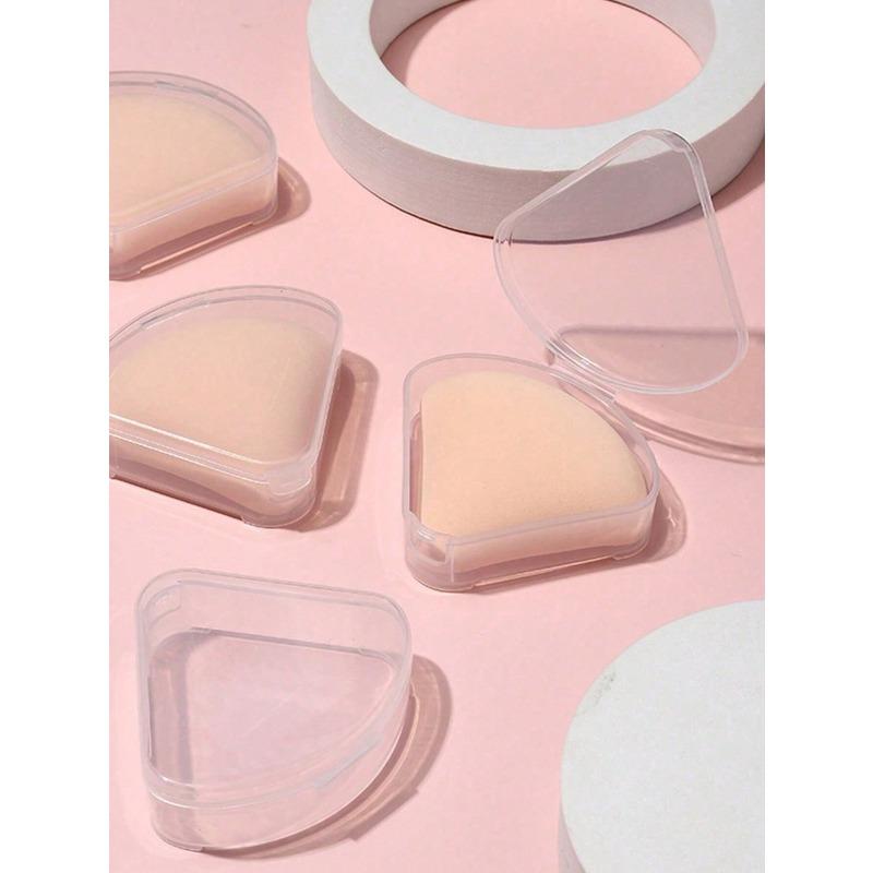 Petal Shape Powder Puff Storage Box, Creative Cosmetic Puff Display Case,For Holiday Beach, Bathroom Collection, Bedroom Collection, Large Capacity