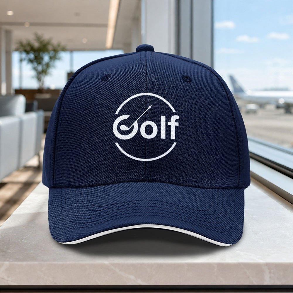 Adjustable Golf Sandwich Baseball Cap  Lightweight Printed Unisex Hat for Outdoor Weddings Parties