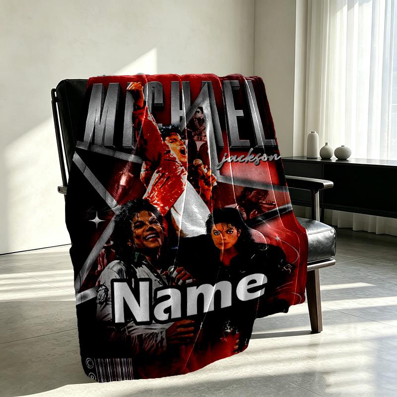 Custom Name Personalized American singer Print Blanket, Home Decor, Bedroom, Sofa, Camping, Couch, Gifts for Birthday Christmas