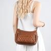 Women's Soft Leather Bag Vintage Mother Bag PU Large Capacity Middle-Aged Shoulder Crossbody Bag