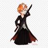 Cartoon Ichigo Kurosaki Bleach Anime Lron On Patches For Clothes Bag Tshirt Heat Transfer Stickers Stripes Appliques