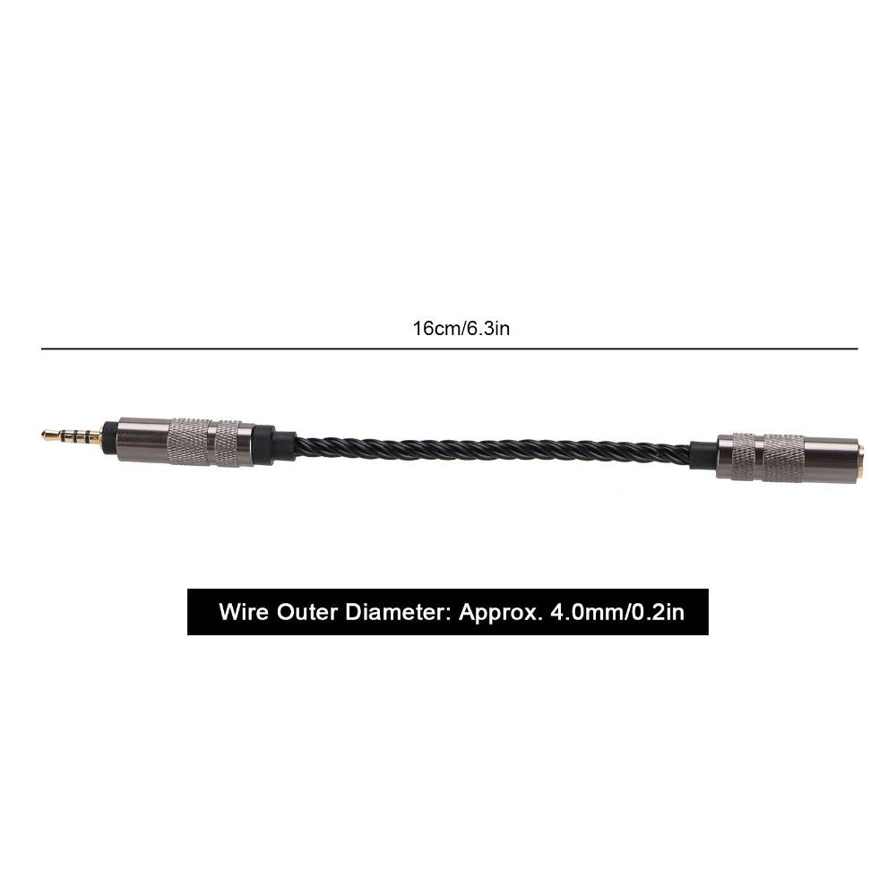 High Stereo Audio 2.5mm Balanced Male To 3.5mm Stereo Female  Sound Enhancement