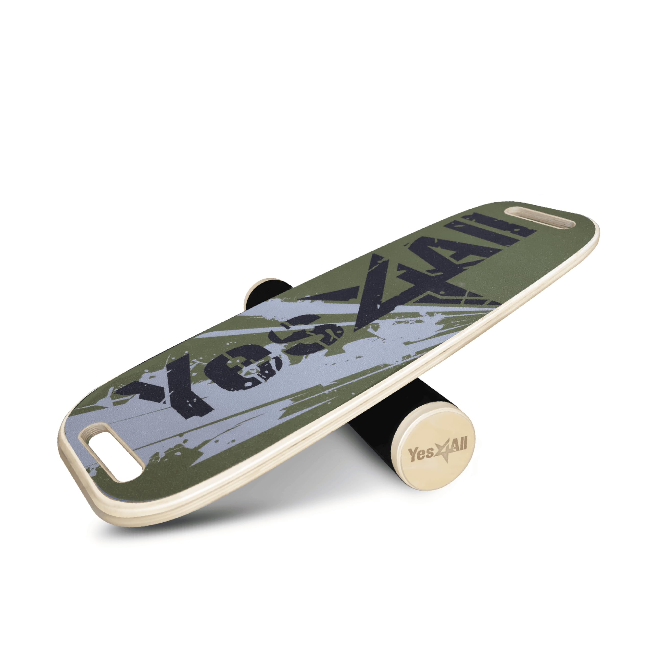 

Тренажер для баланса Yes4All Surf, армейский зеленый, с регулируемыми стопорами и 3 вариантами расстояния [Официально импортировано из Японии] QSNM