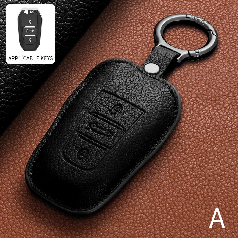 

Leather Car Protect Key Case For Peugeot 308 408 508 2008 3008 4008 5008 For Citroen C4 C6 C2 C1 C3-Xr Ds3 Ds5 Picasso Grand