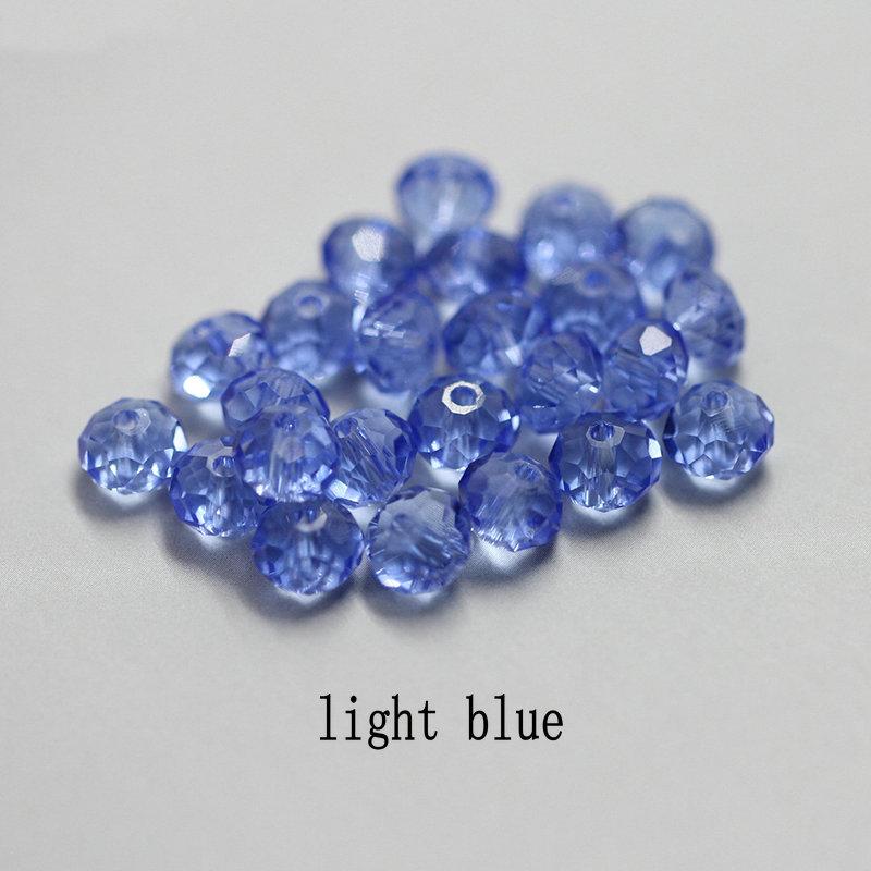Big Sale 6-8mm Crystal Round Beads Colorful Charms Glass Loose Beads for Jewelry Making Necklace Bracelet Accessories