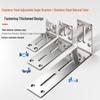 Soporte de Estante para Armario de Pared en Forma de L Universal Ajustable - Escuadra de Carga Galvanizada