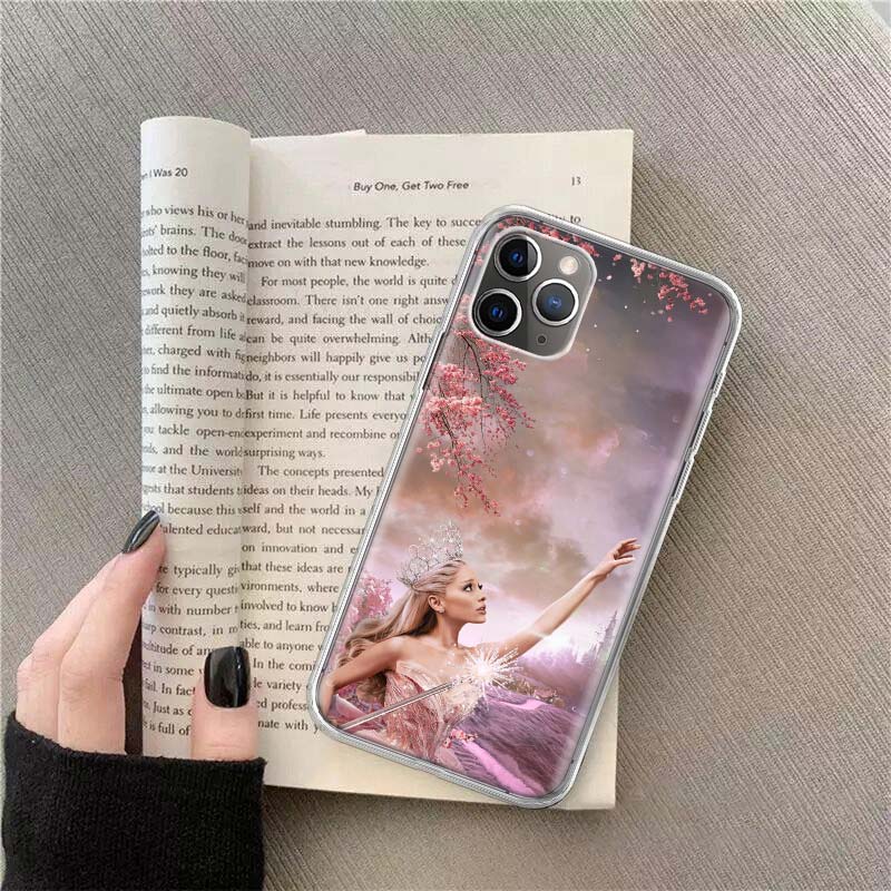 

Чехол для телефона Ariana Grande для Apple iPhone 12 13 Mini 14 15 Pro 17 Pro Max Air 11 16E 16 Plus Прозрачный TPU Pro iPhone 14 Plus