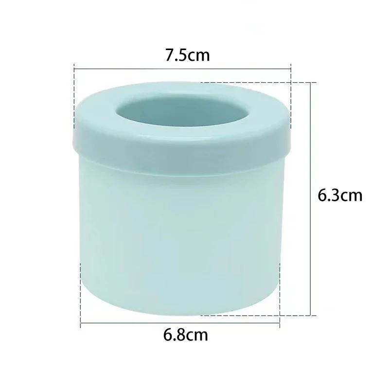 Ice Bucket Cup Mold Ice Cubes Tray Food Grade Quickly Freeze Mini Silicone Ice Cube Mold Circular Ice Bucket Ice Storage Box Ice