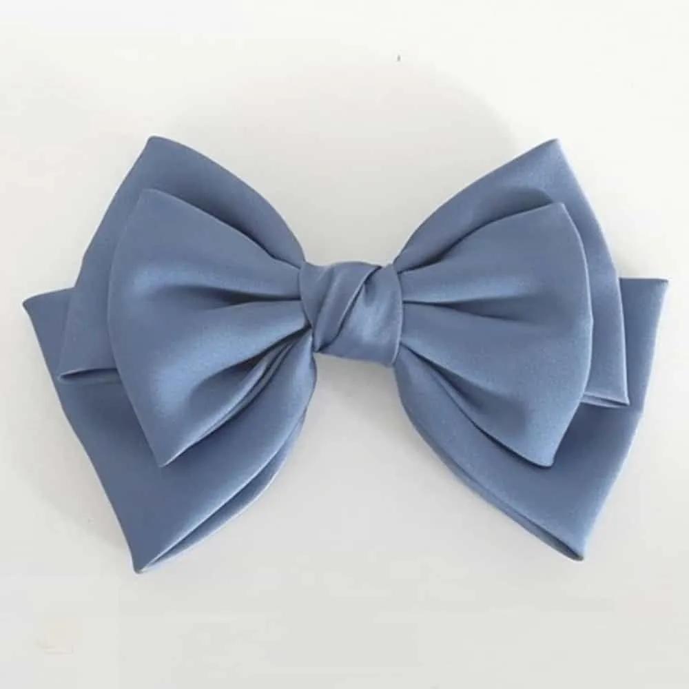 ASSHOP Blue Silk 3-Tier Knot Hairpin Romantic Hairpin