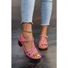 Foreign Trade Summer New Women's Wedge Platform Sandals Cross-border Large Size Fish Mouth Wedge Sandals