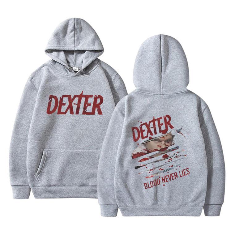 TV Play Dexter Morgan Sweat à capuche Automne Hiver Hommes Femmes Vêtements Mode Sweatshirt Surdimensionné Masculin Vintage Décontracté Pulls à capuche