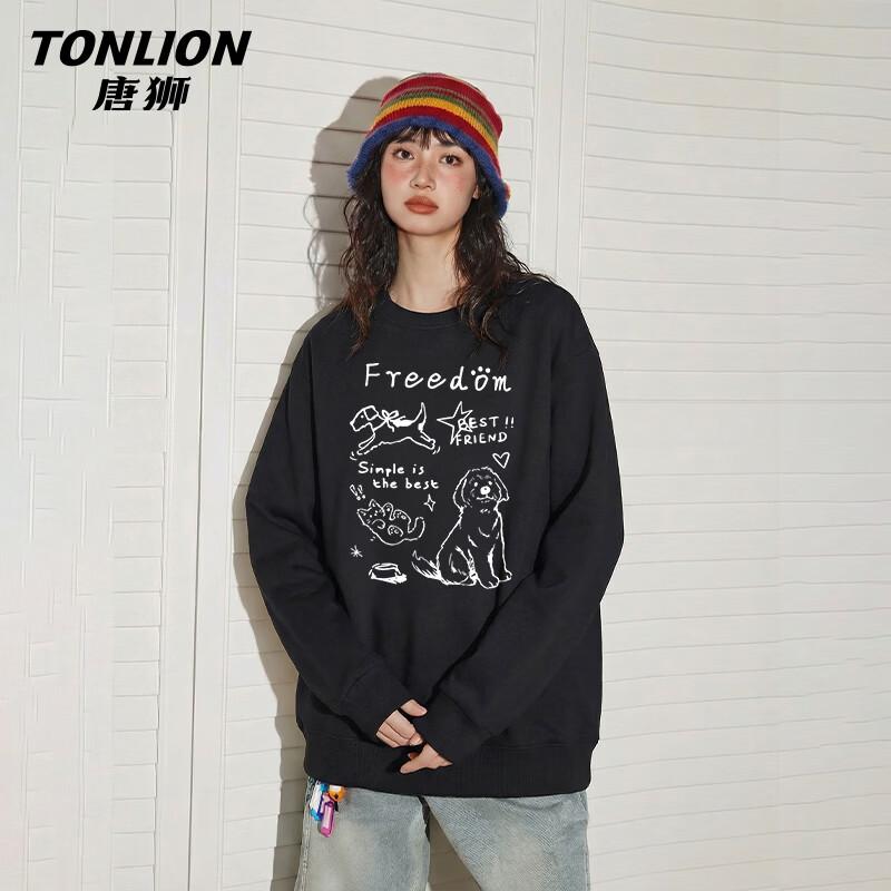 TonLion Women's Loose Fit Long Sleeve Sweatshirt