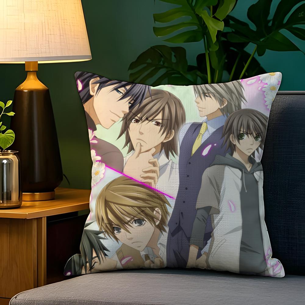 Comic Anime PCSekaiichi HatsukoiS  Pillow Case Natural Linen Pillow Case DoubleSided Decor Sofa Pillowcase Home Decor