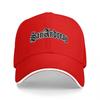 San Andreas Black Baseball Cap with White Embroidered Logo Classic Street Style Adjustable Fit for Men and Women