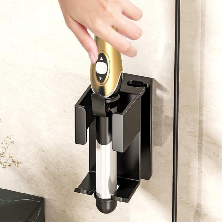 Practical Stainless Steel Styling Tool Rack Bathroom Wall Storage Shelf For Hot Curling Wands And Hair Dryers