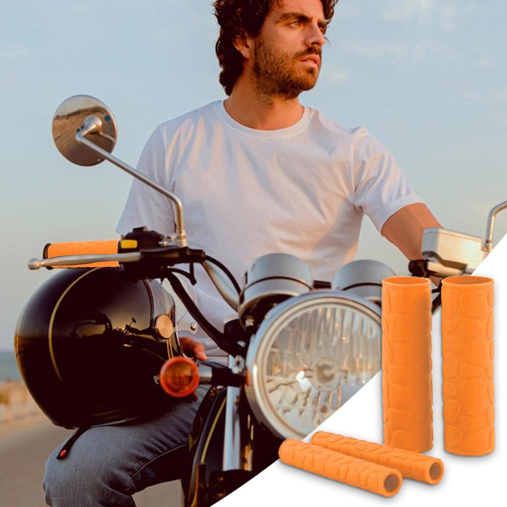 Humdcdy Motorcycle Lever Cover, Motorcycle Grip Cover - Motorcycle Handlebar Cover Rubber Anti-Slip Brake