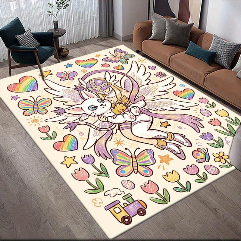 Digimon Main Partner Area Rug, Digimon Fan Cozy Carpet, Ideal Gift.chl